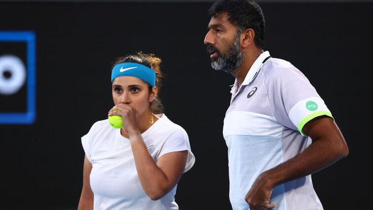 Sania Mirza und Rohan Bopanna mussten sich im Finale der Australian Open 2023 geschlagen geben
