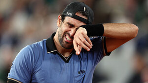 Matteo Berrettini musste im Viertelfinale der French Open 2026 aufgeben