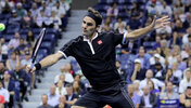 Roger Federer bei den US Open - allerdings noch in seiner aktiven Zeit