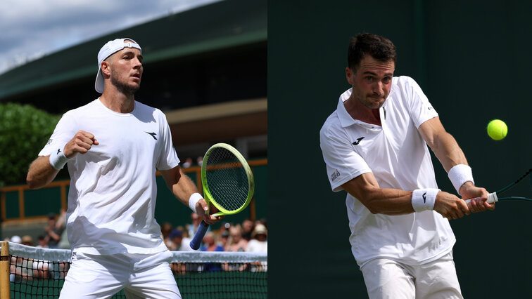 Jan-Lennard Struff und Pedro Martinez schlagen am Mittwoch auf dem zweitgrößten Court in Kitzbühel auf. Jan-Lennard Struff und Pedro Martinez schlagen am Mittwoch auf dem zweitgrößten Court in Kitzbühel auf.