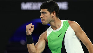 Carlos Alcaraz am Sonntag in Melbourne