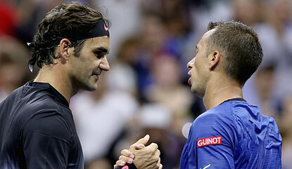 Roger Federer und Philipp Kohlschreiber in New York 2017