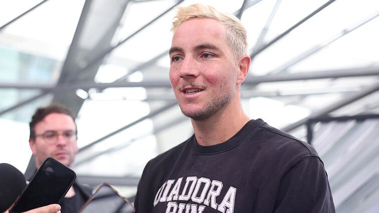 Jan-Lennard Struff am Freitag bei einer Veranstaltung in München Jan-Lennard Struff am Freitag bei einer Veranstaltung in München