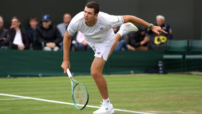 Hubert Hurkacz ist in Wimbledon 2024 nicht mehr dabei Hubert Hurkacz ist in Wimbledon 2024 nicht mehr dabei