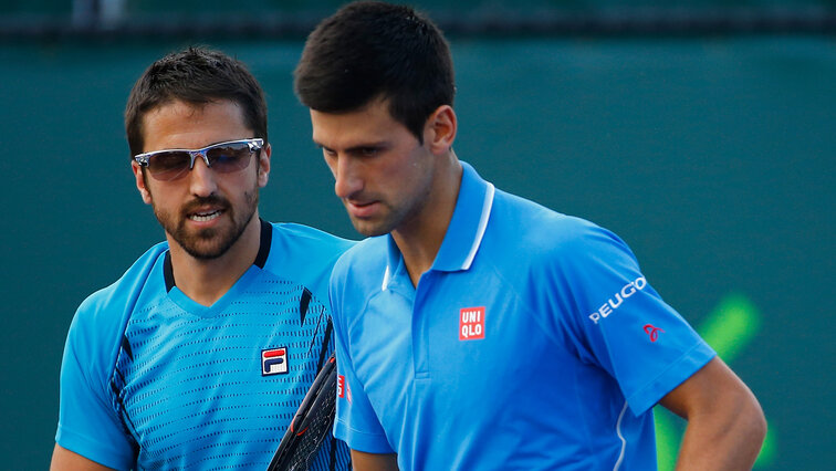 Kumpels auf und neben dem Platz: Janko Tipsarevic und Novak Djokovic Pals on and off the field: Janko Tipsarevic and Novak Djokovic