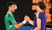Novak Djokovic und Taylor Fritz bei den Australian Open 2022