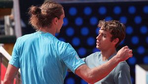 Alexander Zverev und Flavio Cobolli vor ein paar Wochen in München