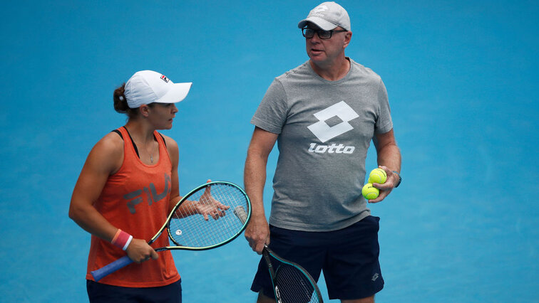On tour together: Ash Barty and Craig Tyzzer
