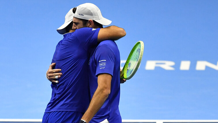 Die Lokalmatadoren Simone Bolelli und Andrea Vavassori hatten am Sonntag in Turin Grund zum jubeln.