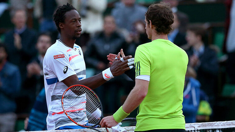 Gael Monfils and Andy Murray in Paris 2014