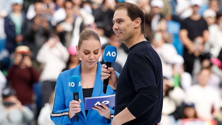 Jelena Dokic und Rafael Nadal am Samstag bei den Australian Open 2026 Jelena Dokic und Rafael Nadal am Samstag bei den Australian Open 2026