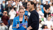 Jelena Dokic und Rafael Nadal am Samstag bei den Australian Open 2026