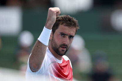 Jubel bei Marin Cilic Jubel bei Marin Cilic