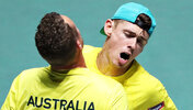 Alex de Minaur mit Lleyton Hewitt in Madrid