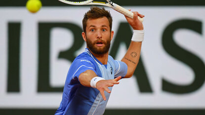 Mit Corentin Moutet ist es selten langweilig Mit Corentin Moutet ist es selten langweilig