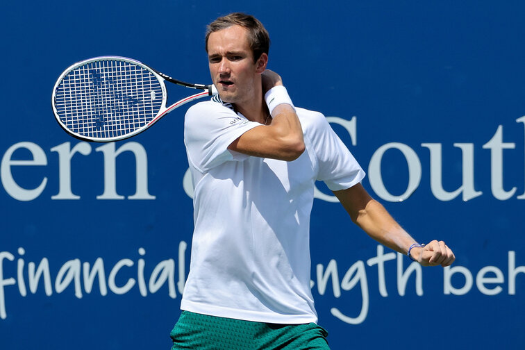 Daniil Medvedev erreichte in Cincinnati das Viertelfinale Daniil Medvedev reached the quarterfinals in Cincinnati