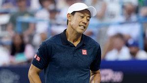 Kei Nishikori hat in Washington immerhin eine Partie gewonnen