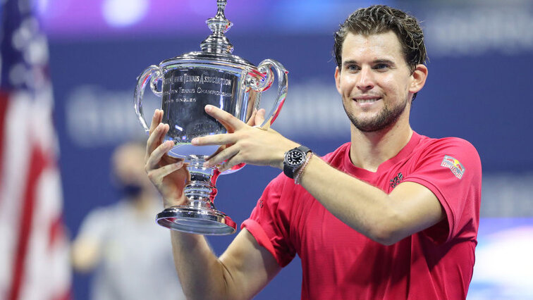 Dominic Thiem with his most important trophy
