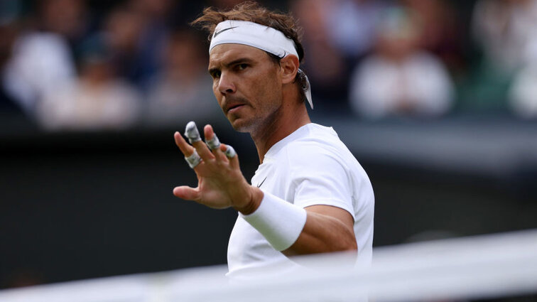 Rafael Nadal hat erfolgreich  in Wimbledon 2022 eingecheckt