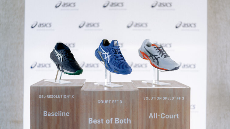 Den perfekten Halt für jeden Untergrund versprechen die drei Schuhmodelle von ASICS. Den perfekten Halt für jeden Untergrund versprechen die drei Schuhmodelle von ASICS.