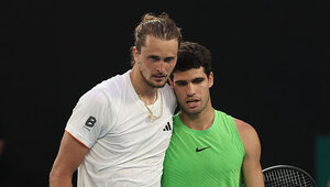 So sehen Sieger aus: Alexander Zverev und Carlos Alcaraz
