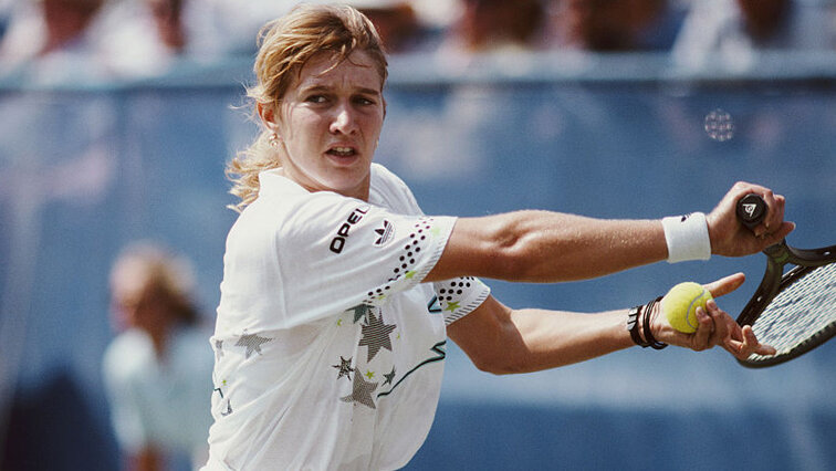 Steffi Graf hat 1986 erstmals einen Titel geholt