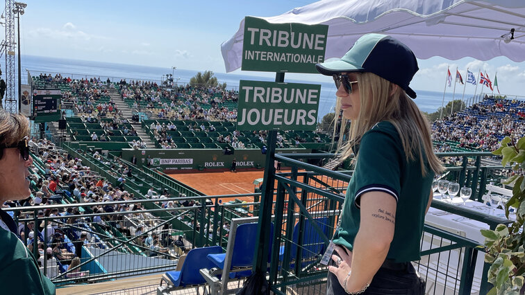 Blick auf den Court Rainier III - einen der ikonischen Schauplätze des Tennissport Blick auf den Court Rainier III - einen der ikonischen Schauplätze des Tennissport