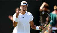 Holger Rune steht in Runde drei in Wimbledon Holger Rune steht in Runde drei in Wimbledon
