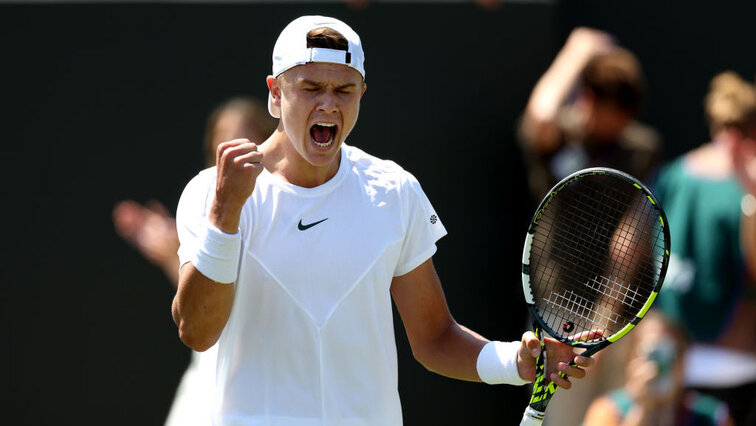 Holger Rune steht in Runde drei in Wimbledon Holger Rune steht in Runde drei in Wimbledon