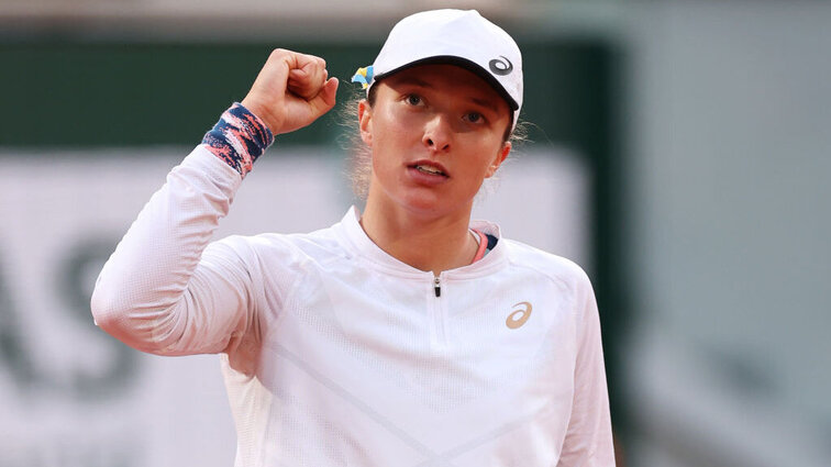 Iga Swiatek siegte am Ende deutlich gegen Tatjana Maria.