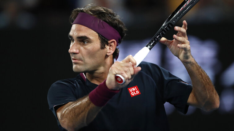 Roger Federer, hoch konzentriert am Mittwoch Roger Federer, hoch konzentriert am Mittwoch