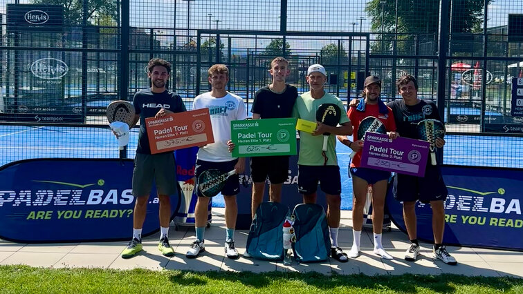 Die Sieger bei den Männer in der Padelbase Salzburg