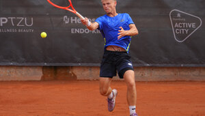 Marvin Möller steht im Viertelfinale des ATP Challengers in Hamburg.