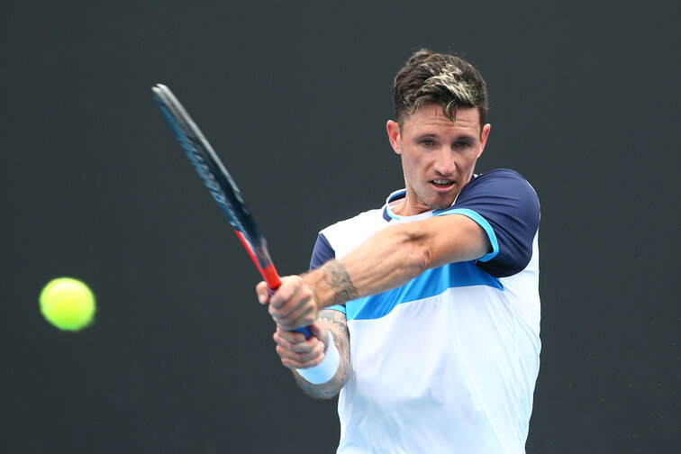 Dennis Novak traf in der letzten Qualifikationsrunde für das ATP-500-Event in Dubai auf Yannick Hanfmann