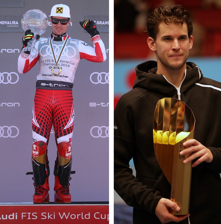 Marcel Hirscher und Dominic Thiem