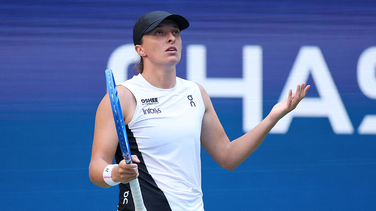 Iga Swiatek gibt sich genervt Iga Swiatek gibt sich genervt