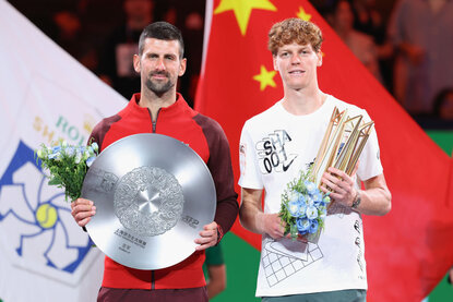 Novak Djokovic verlor das Shanghai-Finale gegen Jannik Sinner Novak Djokovic verlor das Shanghai-Finale gegen Jannik Sinner