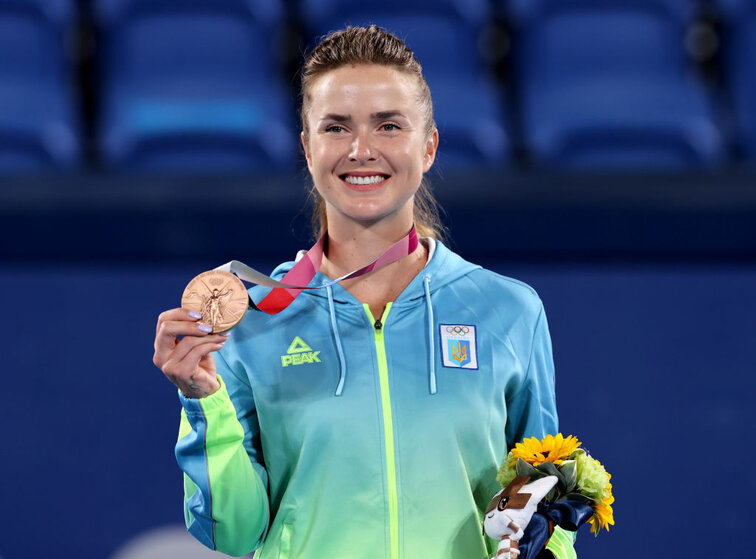 Elina Svitolina hat bei den Olympischen Spielen 2021 in Tokio die Bronzemedaille geholt