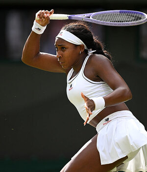 Coco Gauff hatte in der zweiten Runde in Wimbledon ein hartes Stück Arbeit zu verrichten.