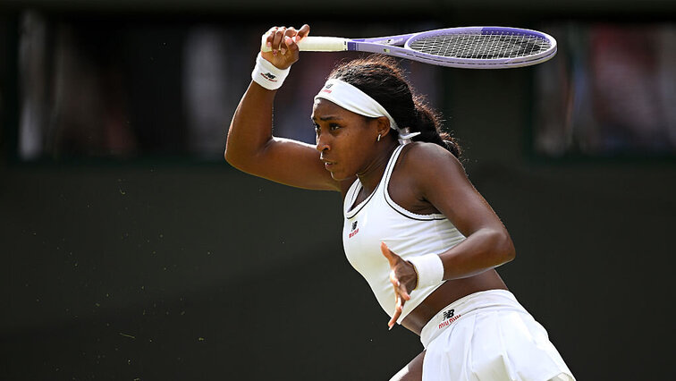 Coco Gauff hatte in der zweiten Runde in Wimbledon ein hartes Stück Arbeit zu verrichten. Coco Gauff hatte in der zweiten Runde in Wimbledon ein hartes Stück Arbeit zu verrichten.