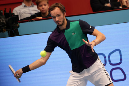 Daniil Medvedev ließ in Wien erst einen Breakball zu Daniil Medvedev ließ in Wien erst einen Breakball zu