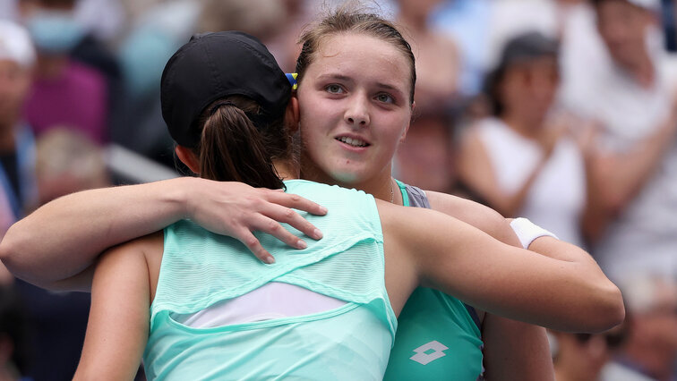 Bei den US Open hatte Iga Swiatek gegen Jule Niemeier die Nase vorne