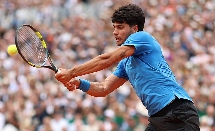 Carlos Alcaraz ist in Barcelona gut gestartet Carlos Alcaraz ist in Barcelona gut gestartet