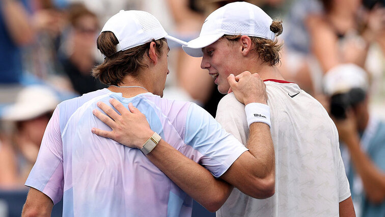 Alex de Minaur und Cruz Hewitt am Donnerstag in Washington