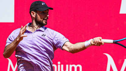 Jurij Rodionov trifft heute auf den Sohn einer Tennislegende Jurij Rodionov trifft heute auf den Sohn einer Tennislegende