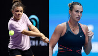 Aryna Sabalenka und Jasmine Paolini stehen sich heute bei den WTA Finals in Riad gegenüber.