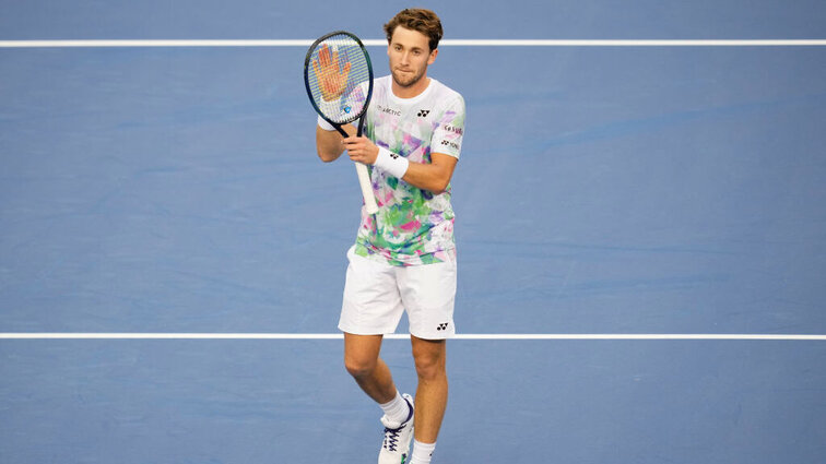 Nach ausgeglichenem Beginn setzte sich Casper Ruud in zwei Sätzen gegen Alexander Bublik durch. Nach ausgeglichenem Beginn setzte sich Casper Ruud in zwei Sätzen gegen Alexander Bublik durch.