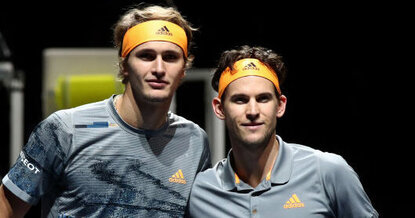 Alexander Zverev und Dominic Thiem in London 2019