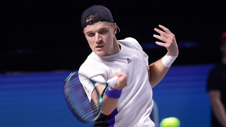 Jakub Mensik hat in Wien schon seinen vierten Matchsieg gefeiert Jakub Mensik hat in Wien schon seinen vierten Matchsieg gefeiert