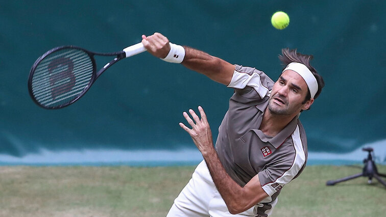 Roger Federer in Halle 2019